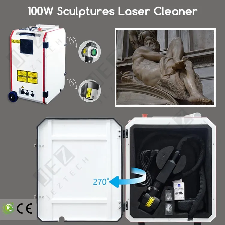 Laserreinigungsmaschine für historische Gebäudeaußenwände